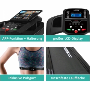 Laufband Speedrunner mit LCD-Display APP Fitnessgert