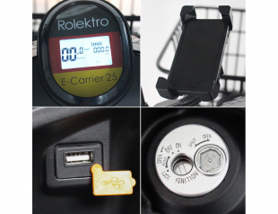 Rolektro, E-Carrier 25, Rot, ohne Koffer, Bleigel Akkus, 1000 Watt