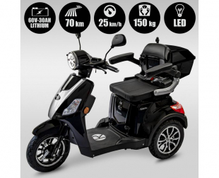 Rolektro, E-Trike 25 V.3 Lithium Akku, 1000 Watt Schwarz