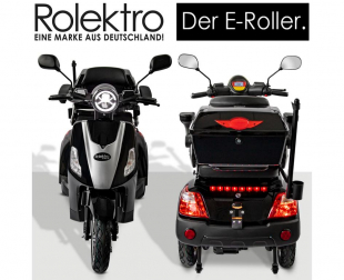 Rolektro, E-Trike 25 V.3 Lithium Akku, 1000 Watt Schwarz