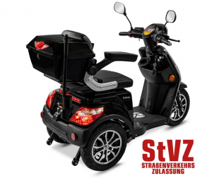 Rolektro, E-Trike 25 V.3 Lithium Akku, 1000 Watt Schwarz