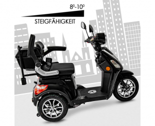 Rolektro, E-Trike 25 V.3 Lithium Akku, 1000 Watt Schwarz