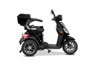 Rolektro, E-Trike 25 V.2, Schwarz, Bleigel Akkus, 1000 Watt