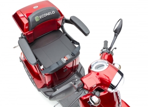 ECONELO JL4000,1000 Watt Lithium Akku, 25 km/h Rot