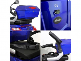 Rolektro E-Quad 25, Blau, Bleigel Akkus, 1000 Watt