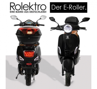 Rolektro Retro 45 Lithium, V.2021, Schwarz, 2000 Watt