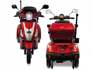 Rolektro, E-Trike 15 V.3 Lithium, Rot, 15 km/h, 1000 Watt