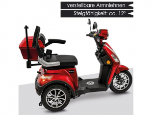 Rolektro, E-Trike 15 V.3 Lithium, Rot, 15 km/h, 1000 Watt