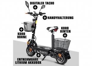 Rolektro E-Joy 20 Lithium, Schwarz, 20 km/h