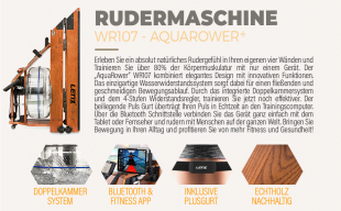 Wasser Rudergert WR-107 mit Bluetooth Rudermaschine