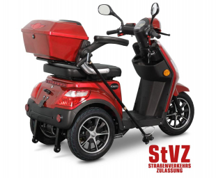 Rolektro E-Trike 15 V.2 Blei-Gel, Rot, 15 km/h