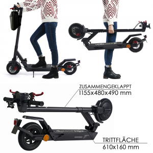 Velix E-Kick 20, V.2021 E-Scooter nach EkFV Lithium Batterie