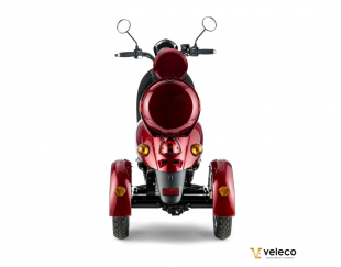 Veleco ZT63 Seniorenmobil Retro-Vespa Elektroroller 12 km/h, Rot