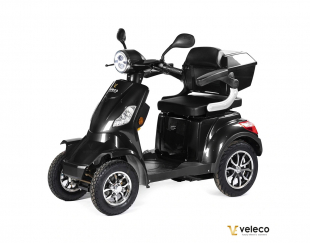 VELECO FASTER Seniorenmobil 4-Rad, 1000W, 12 km/h, Schwarz