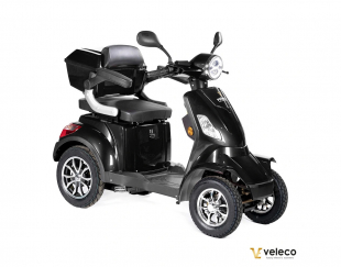 VELECO FASTER Seniorenmobil 4-Rad, 1000W, 12 km/h, Schwarz