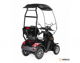 Veleco FASTER Seniorenmobil mit Dach 4-Rad, 12 km/h Schwarz