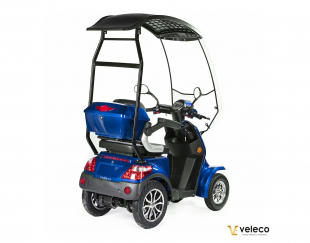 Veleco FASTER Seniorenmobil mit Dach, 1000W,4-Rad, 12 km/h Blau