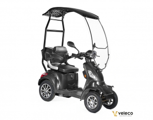 Veleco FASTER Seniorenmobil mit Dach, 1000W, 4-Rad, 12 km/h Grau