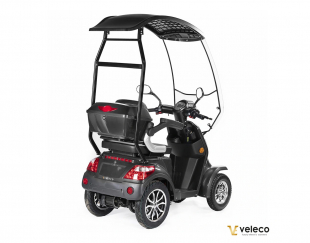 Veleco FASTER Seniorenmobil mit Dach, 1000W, 4-Rad, 12 km/h Grau