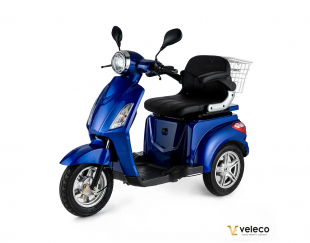 VELECO ZT15 Seniorenmobil 3-Rad 900W, 12 Km/h Blau