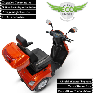 ECO ENGEL 504, 30Ah Lithium Akku, Terracotta Elektromobil 25 km/h