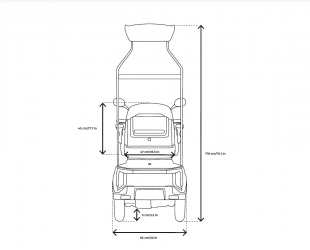 Veleco GRAVIS Seniorenmobil mit Dach, 12 km/h, 1000W Blau