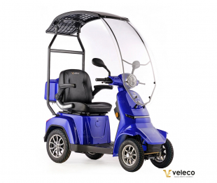 Veleco GRAVIS Seniorenmobil mit Dach, 12 km/h, 1000W Blau