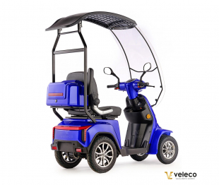 Veleco GRAVIS Seniorenmobil mit Dach, 12 km/h, 1000W Blau