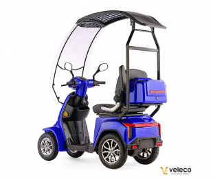 Veleco GRAVIS Seniorenmobil mit Dach, 12 km/h, 1000W Blau