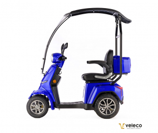 Veleco GRAVIS Seniorenmobil mit Dach, 12 km/h, 1000W Blau