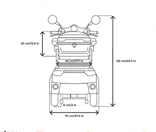 VELECO CRISTAL Elektroroller Seniorenmobil 12 km/h, Wei