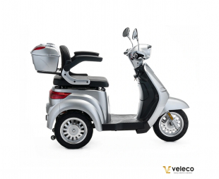 VELECO CRISTAL Elektroroller Seniorenmobil 12 km/h, Silber