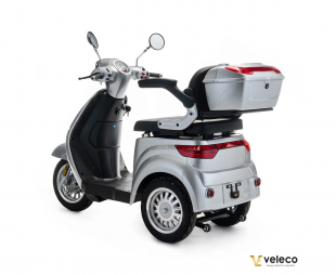 VELECO CRISTAL Elektroroller Seniorenmobil 12 km/h, Silber