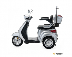 VELECO CRISTAL Elektroroller Seniorenmobil 12 km/h, Silber