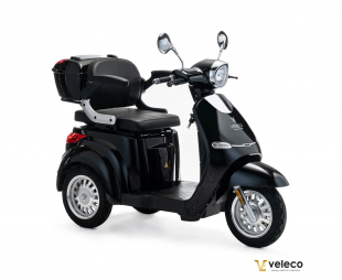 VELECO CRISTAL Elektroroller Seniorenmobil 12 km/h, Schwarz