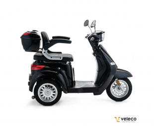 VELECO CRISTAL Elektroroller Seniorenmobil 12 km/h, Schwarz