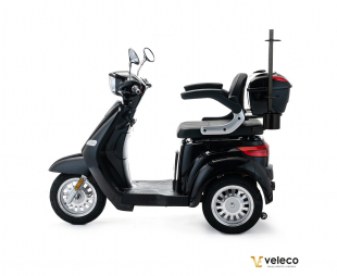 VELECO CRISTAL Elektroroller Seniorenmobil 12 km/h, Schwarz