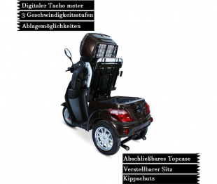 ECO ENGEL 500 Braun, 1000 Watt, 25 km/h, Elektromobil