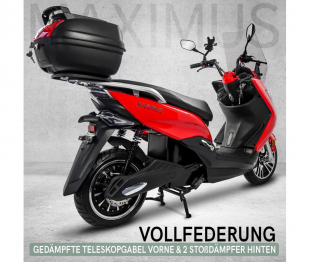 Maximus, Elektroroller MX2-45 - 45 km/h, Lithium Akku, 3000 Watt