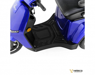 VELECO Turris mit Dach, Blau, 3 rad, 800W, 12 km/h