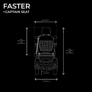 Veleco FASTER Mobilittsroller, Elektromobil mit Kapitnssitz