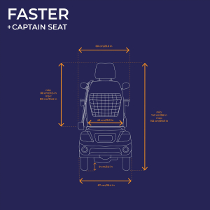 Veleco FASTER Mobilittsroller, Elektromobil mit Kapitnssitz