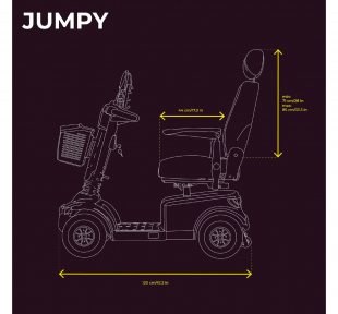 Veleco JUMPY Elektromobil Kapitnssitz mit hoher Rcklehne, 10 km/h