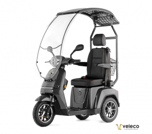 Veleco TURRIS Seniorenmobil mit Kapitnssitz und Dach, 12 km/h Lithium Akku