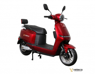 Veleco Sparky Elektromoped 2000W, 45 km/h, Rot