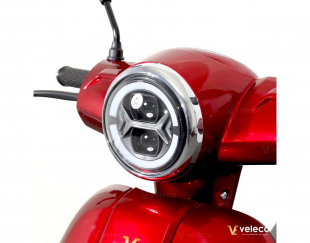 Veleco Sparky Elektromoped 2000W, 45 km/h, Rot