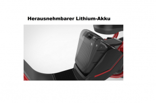 Elektroroller HL 3.0, 25Ah Lithium-Akku, schwarz, 2 Personen