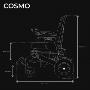 Veleco COSMO faltbarer, ultraleichter Elektro-Rollstuhl