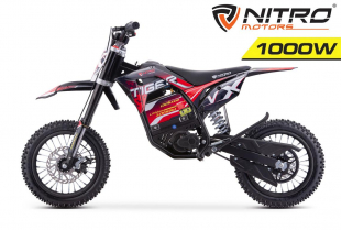 NITRO MOTORS 1000W 36V Lithium Eco midi Kinder Dirtbike Tiger VX DLX 12 Zoll