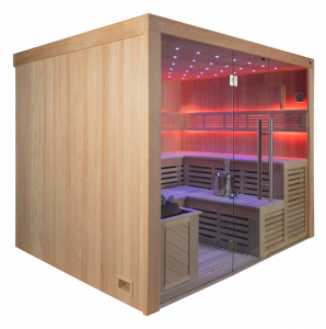 Sauna TS 4020-1 ADC Bio-Kombiofen, 200x180cm Designersauna